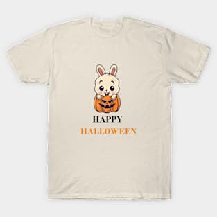 Happy Halloween White Rabbit T-Shirt